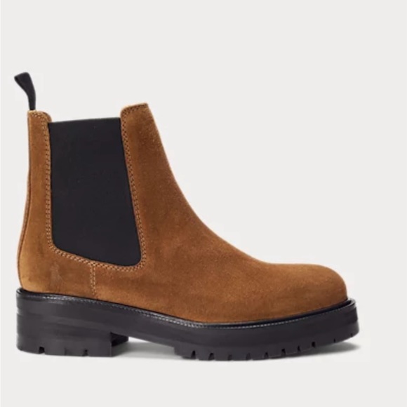 ブーツ RALPH LAUREN Berkshire Lug Chelsea Boots Ranger Mid Leather Boot